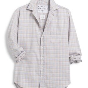 Frank & Eileen - Eileen Relaxed Button-Up Shirt in Camel, Cream, Gray Plaid XL